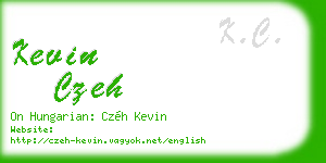 kevin czeh business card